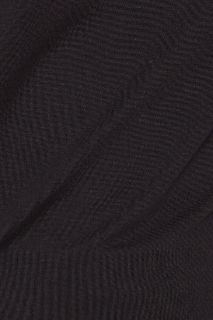 T-shirt à manches longues et imprimé au dos, BLACK, detail image number 4