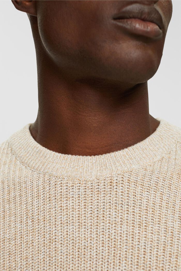 Pull-over rayé, BEIGE, detail image number 2