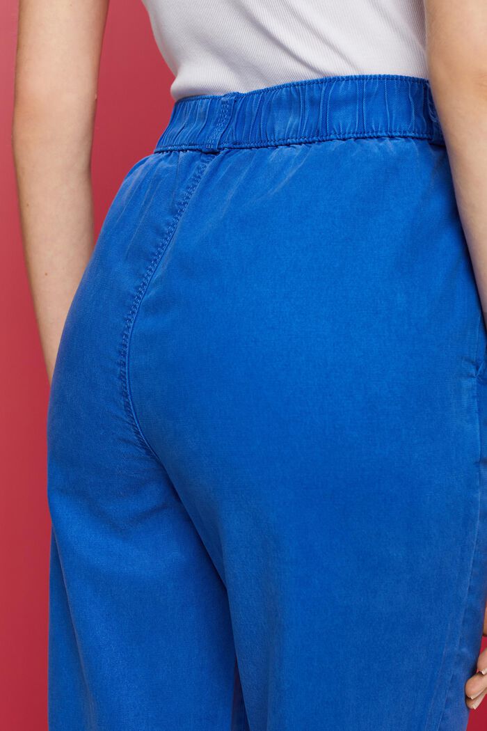 Pantalon chino cropped à enfiler, BRIGHT BLUE, detail image number 4