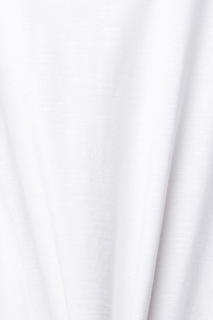 Jersey T-shirt, 100% katoen, WHITE, detail image number 4