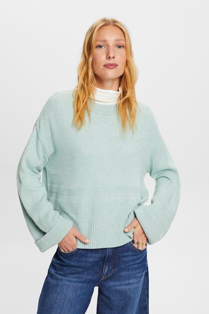 Boxy sweater met ronde hals