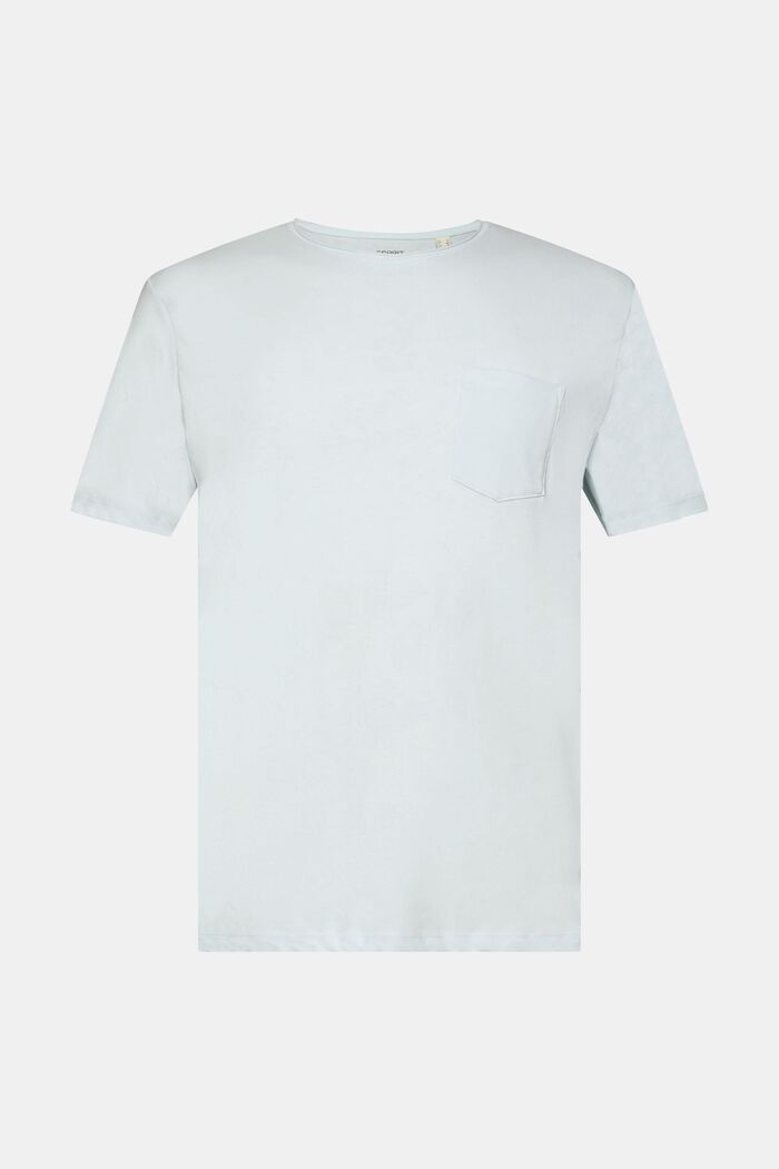 En matière recyclée : le t-shirt en jersey chiné, LIGHT AQUA GREEN, detail image number 6