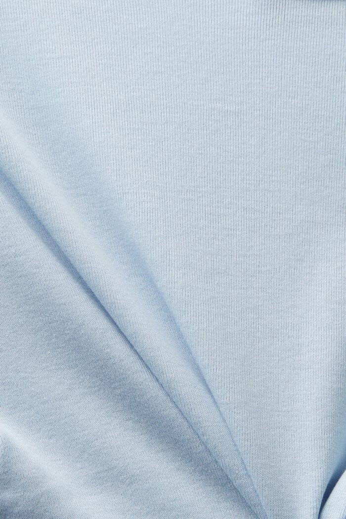 Katoenen T-shirt met V-hals, LIGHT BLUE, detail image number 4