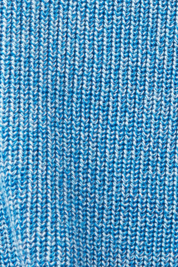 Cardigan en maille chinée à col roulé, PASTEL BLUE, detail image number 4