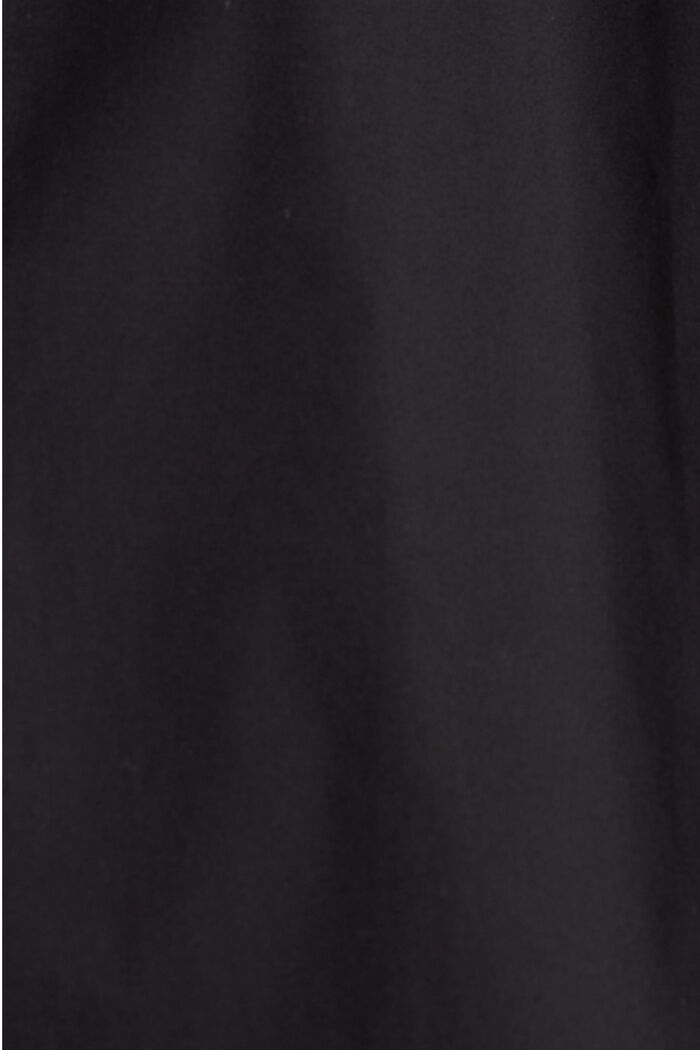 Popeline midi-jurk van biologisch katoen, BLACK, detail image number 4