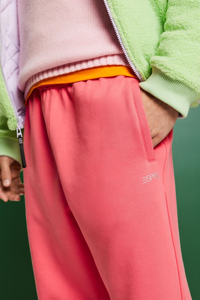Pantalon de jogging en coton molletonné orné d’un logo, PINK, detail image number 3