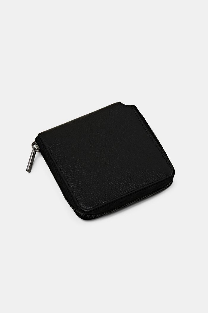 Petit portefeuille en cuir, BLACK, detail image number 2