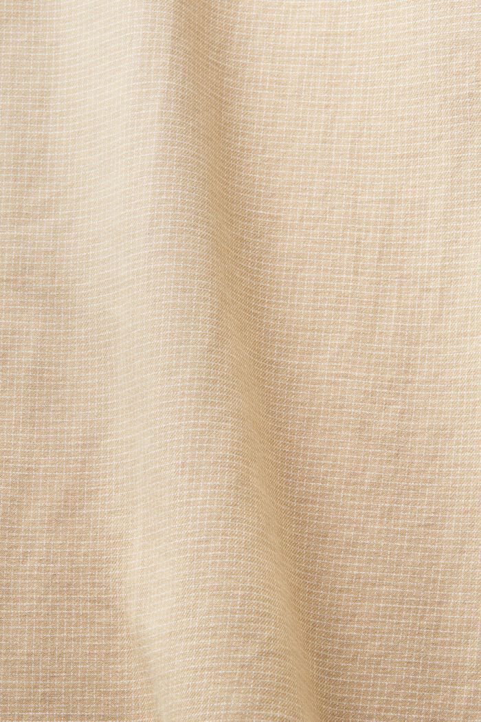 Chemise à petits carreaux en coton de coupe Regular Fit, BEIGE, detail image number 5
