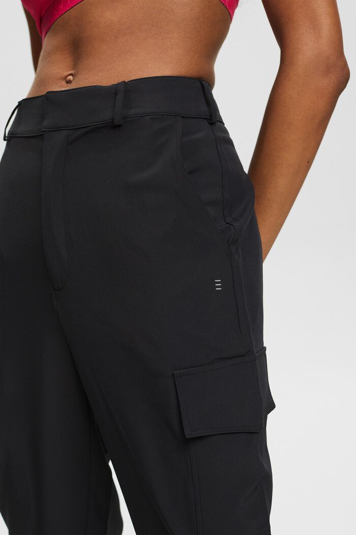 Pantalon de jogging style cargo, BLACK, detail image number 4