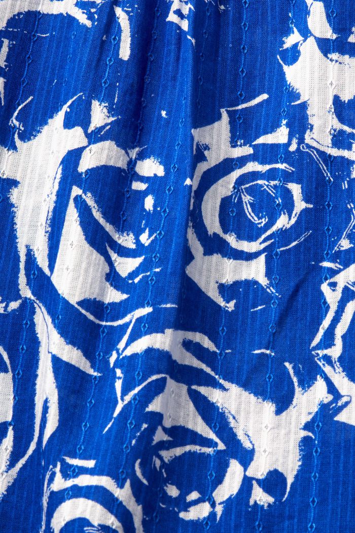 Mini-robe imprimée de coupe trapèze, BRIGHT BLUE, detail image number 5