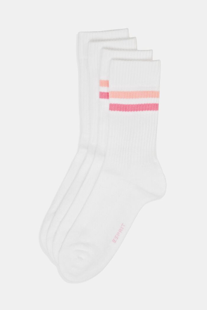2-pak ribgebreide sokken, WOOLWHITE, detail image number 0