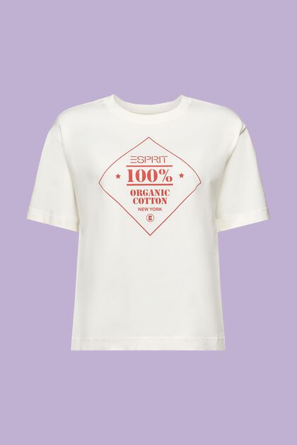 T-shirt van organic cotton met print