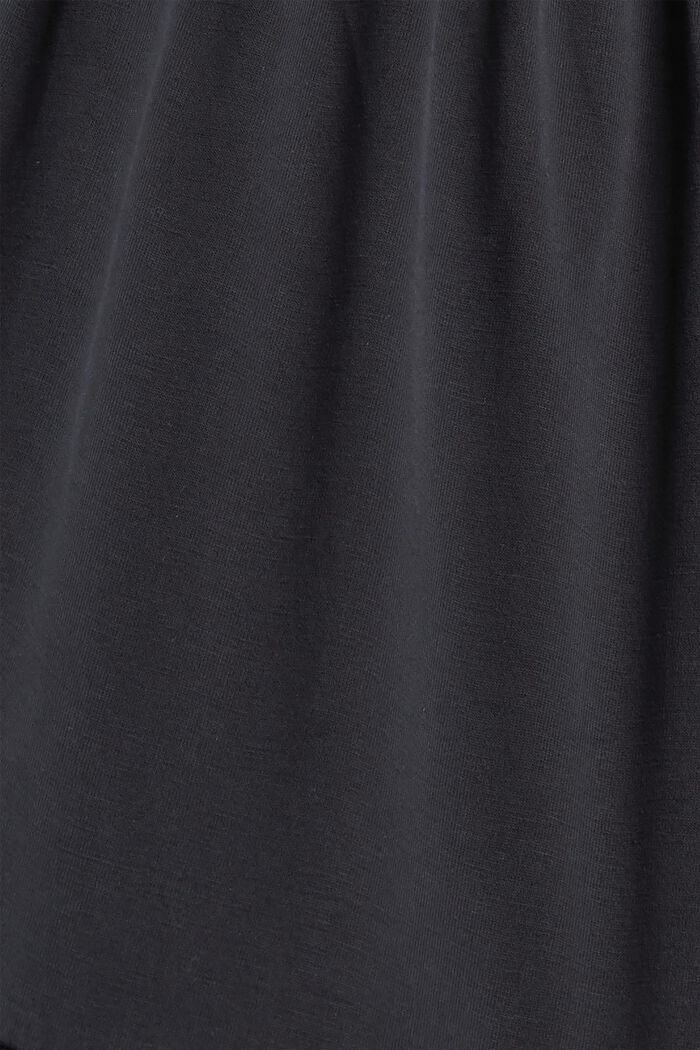 Robe volantée à col smocké, TENCEL™, BLACK, detail image number 4