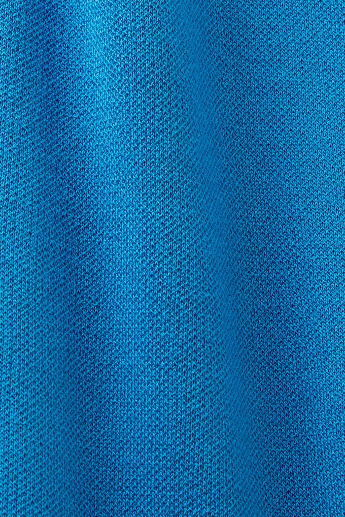 Geplooide T-shirtjurk met minilengte, BLUE, detail image number 5