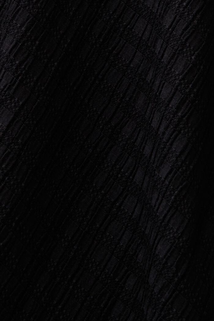 Jupe longueur midi froissée, BLACK, detail image number 5