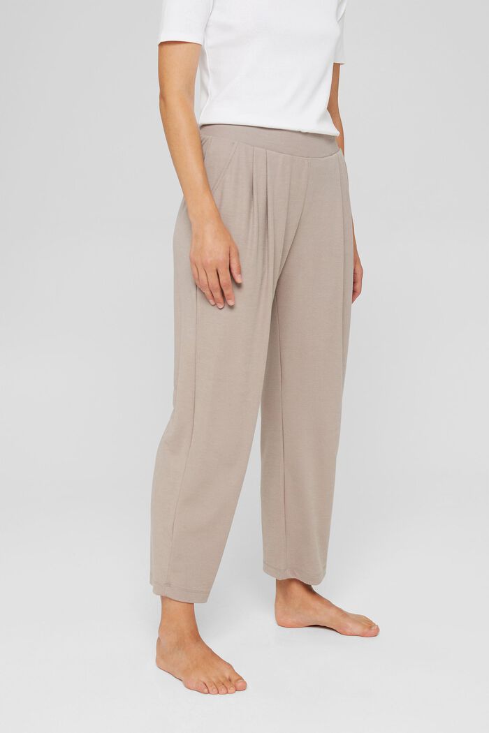 En TENCEL™ mélangé : le pantalon de pyjama raccourci, LIGHT TAUPE, detail image number 5