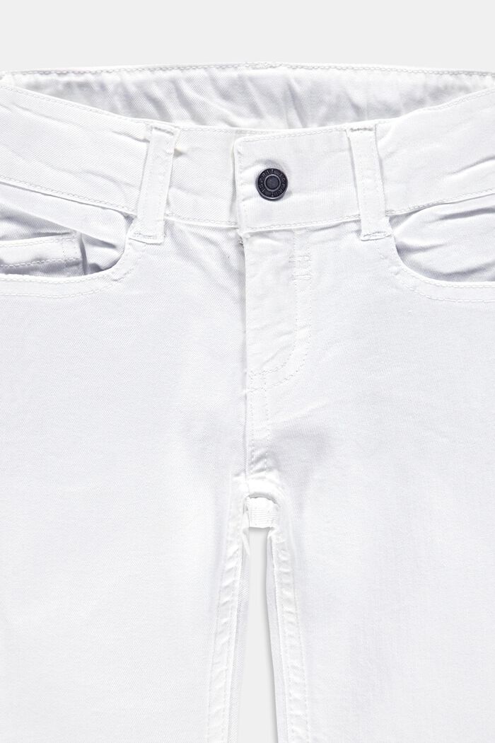 Pantalon corsaire à taille ajustable, WHITE, detail image number 2