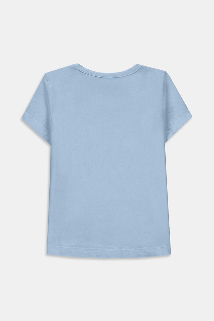 T-shirt met cactusprint, 100% katoen, BLUE LAVENDER, detail image number 1