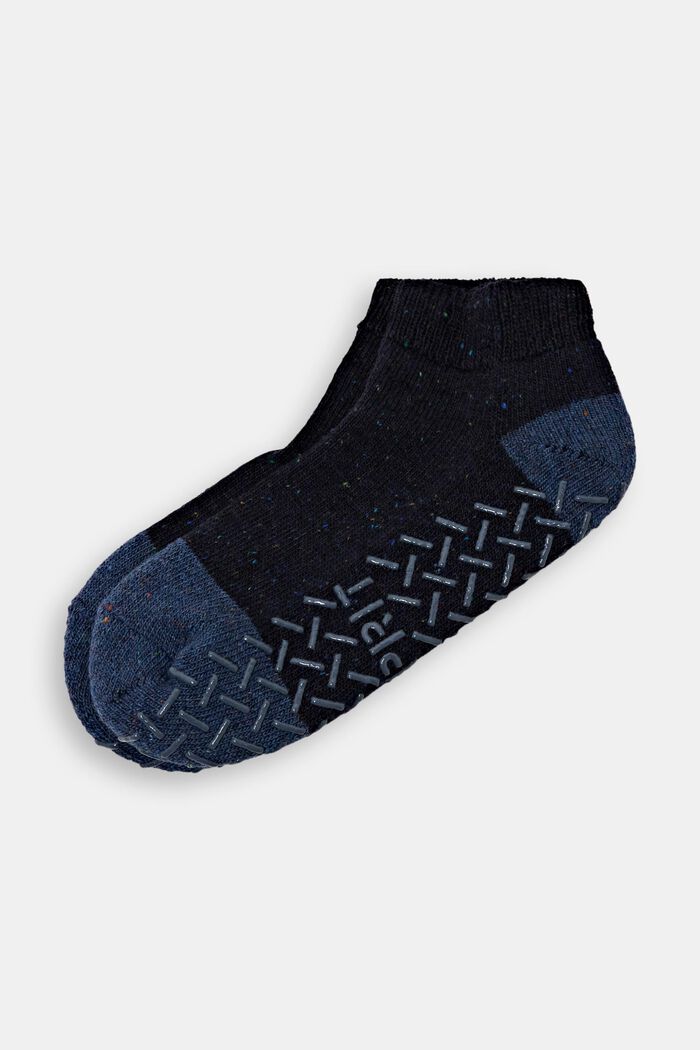 Stroeve korte sokken, wolmix, MARINE, detail image number 0