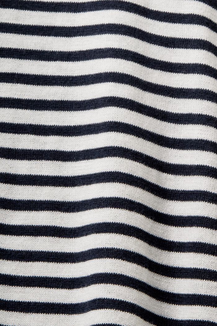 Pull-over en coton à rayures, NAVY, detail image number 5