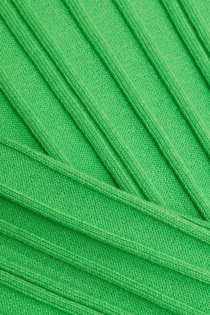 Geribde trui met korte mouwen, GREEN, detail image number 5