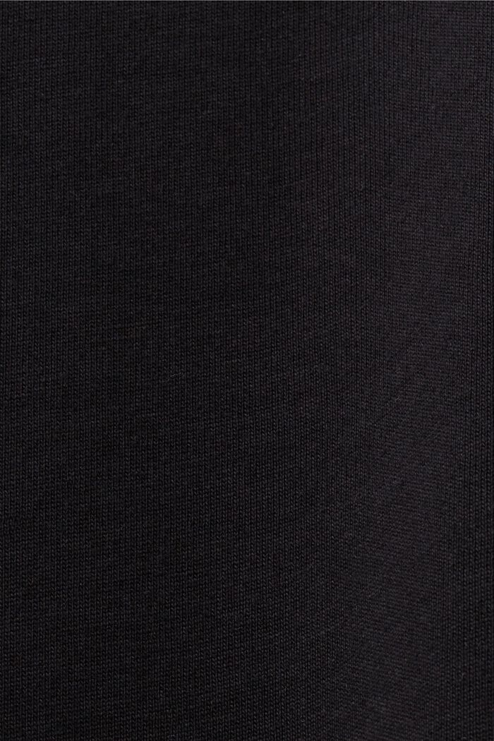 T-shirt van biokatoen met geometrische print, BLACK, detail image number 5