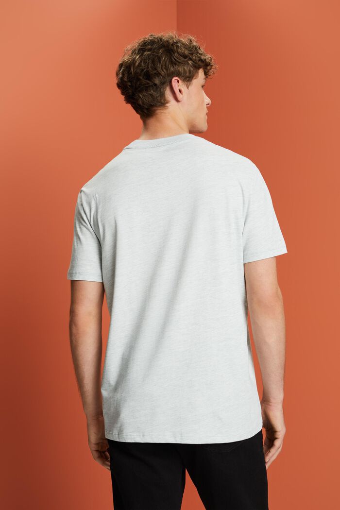 Jersey T-shirt met ronde hals en print, ICE, detail image number 3