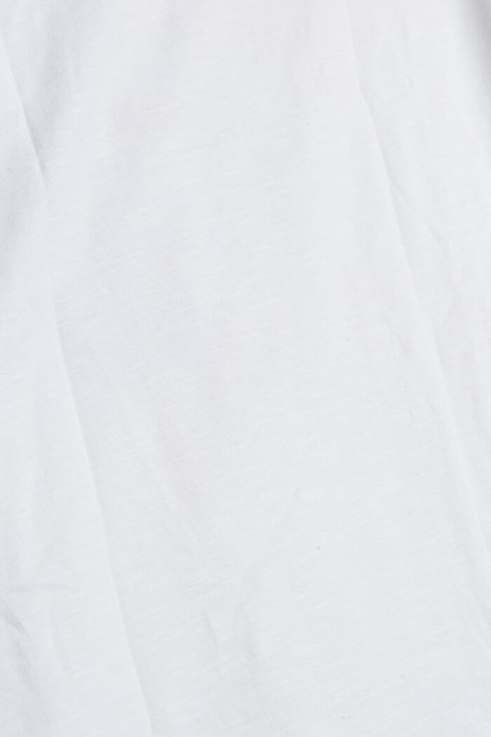 Shirt met 3/4-mouwen en print, WHITE, detail image number 1