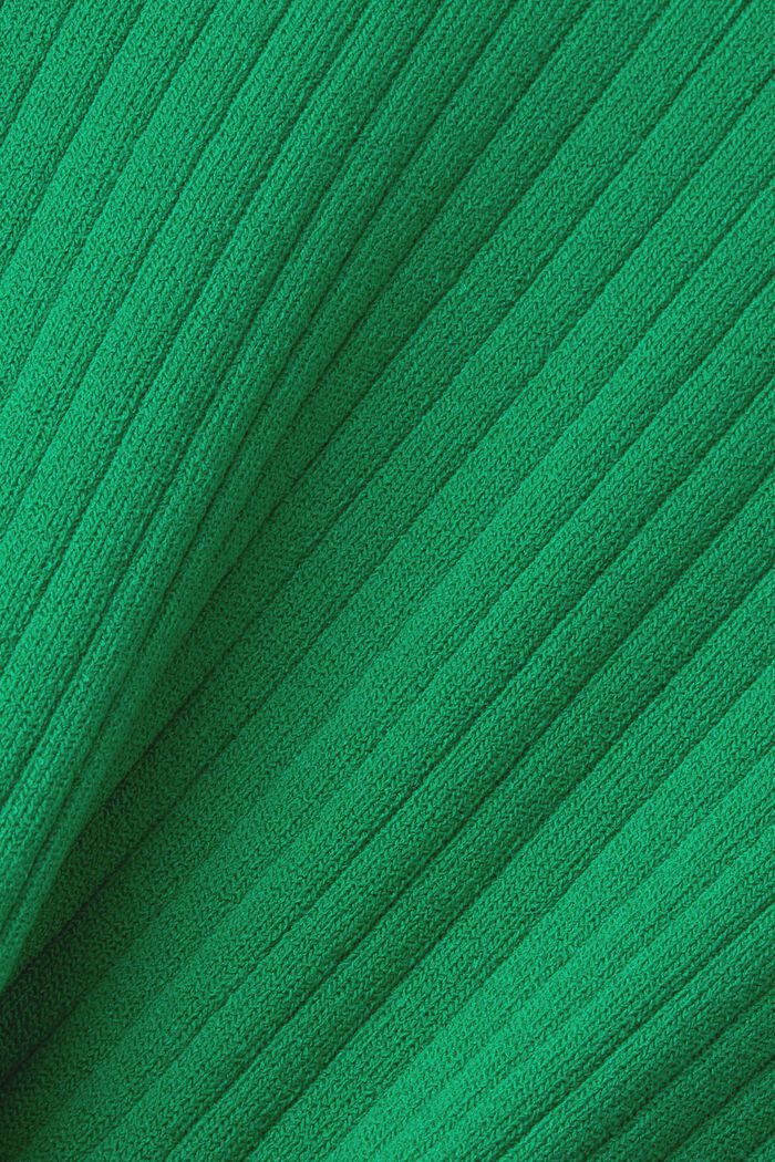 Trui met ronde hals en colour block, EMERALD GREEN, detail image number 5