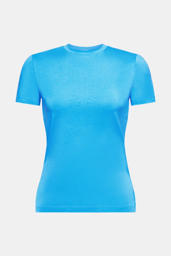 T-shirt met ronde hals, BLUE, detail image number 5