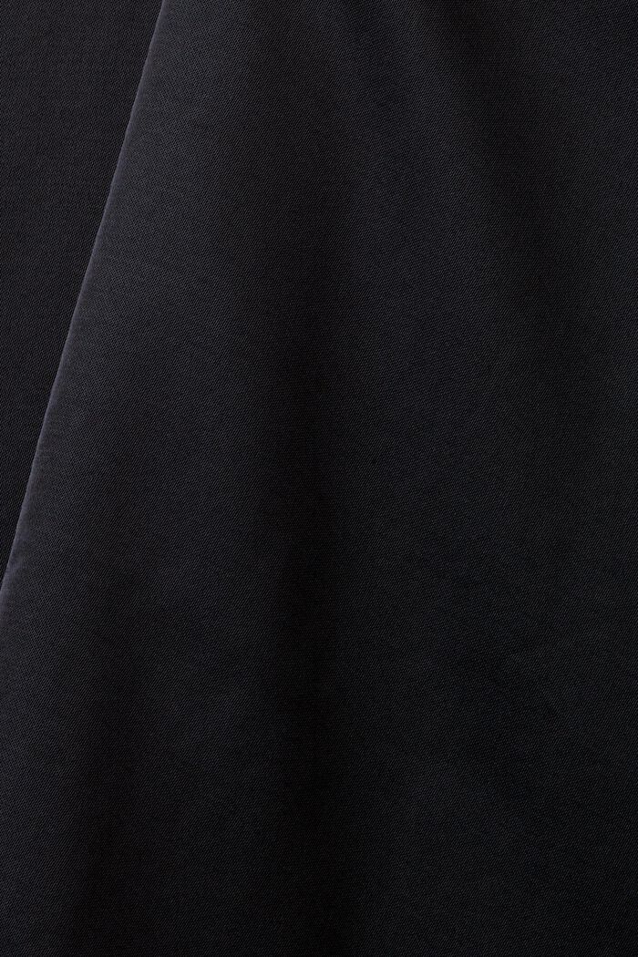 Satijnen blouse met lange mouwen, BLACK, detail image number 4