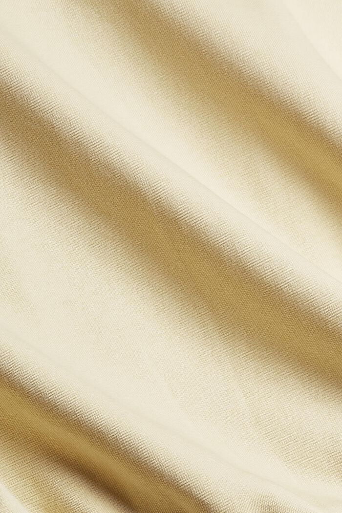 Sweat-shirt brodé en coton biologique mélangé, PASTEL YELLOW, detail image number 4