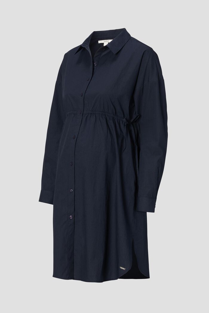 Robe-chemise en 100 % coton, NIGHT SKY BLUE, detail image number 4
