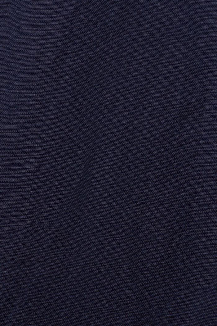 Pull-on broek, linnenmix, NAVY, detail image number 5