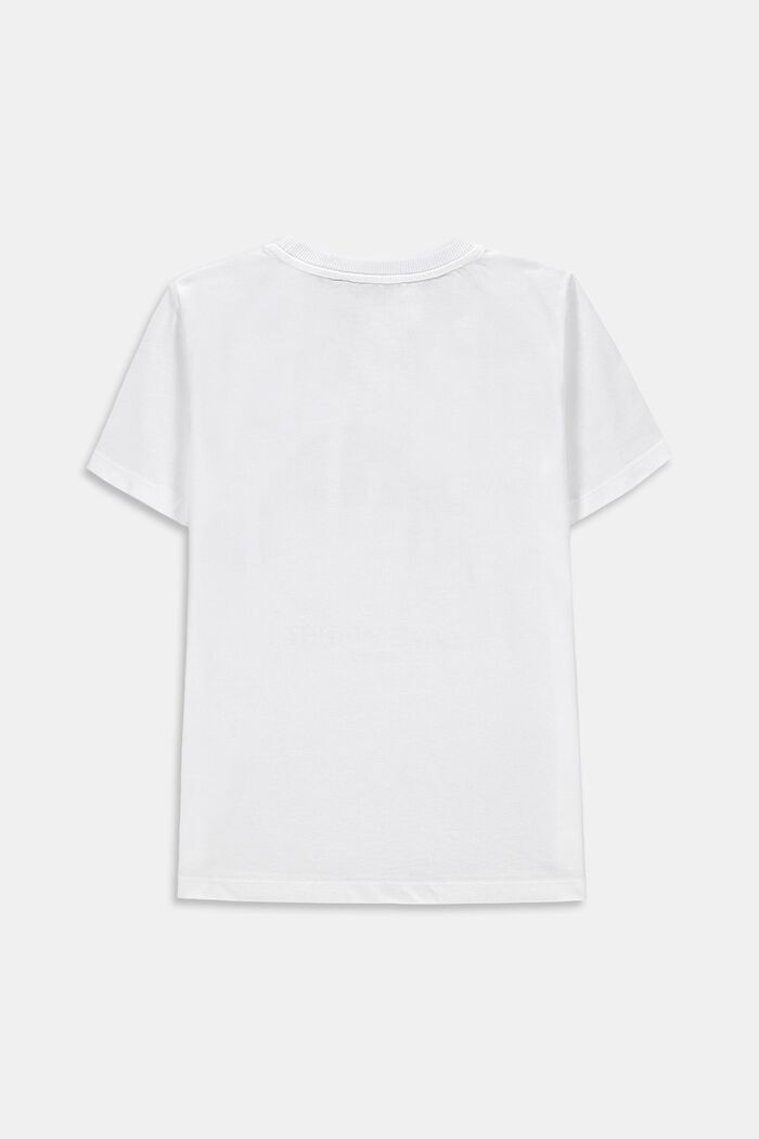 Oversized T-shirt met fotoprint, 100% katoen, WHITE, detail image number 1