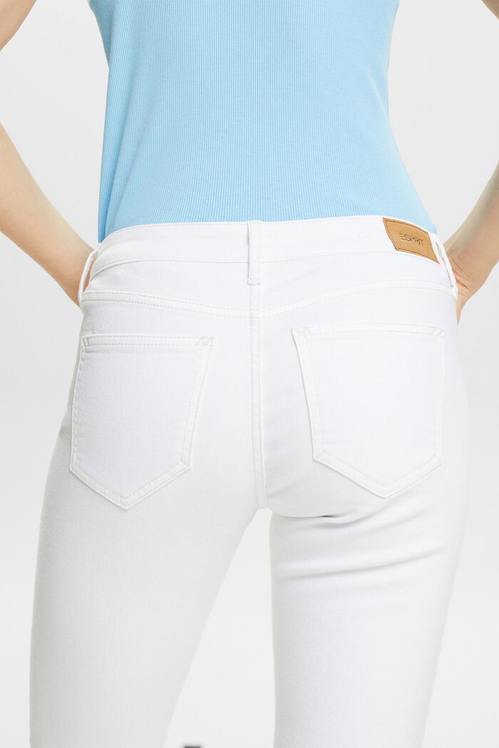 Mid rise capri-jeans, WHITE, detail image number 4