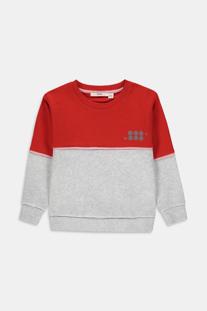Sweatshirt met reflecterende print, RED, detail image number 0