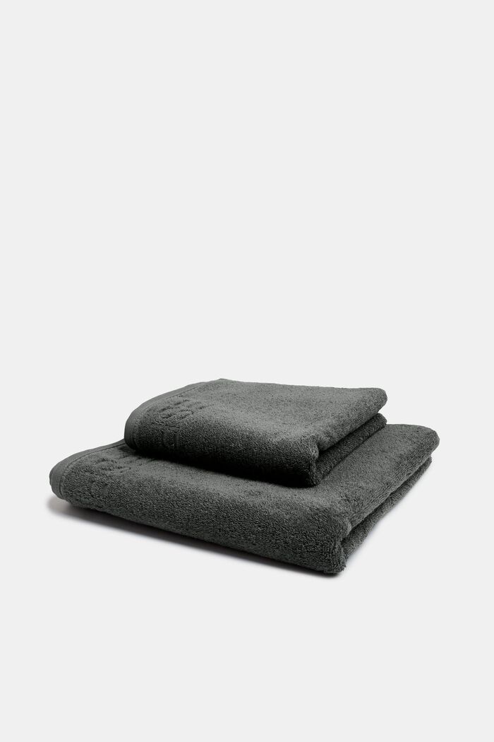 À teneur en TENCEL™ : la collection de serviettes en tissu éponge, ANTHRACITE, detail image number 4