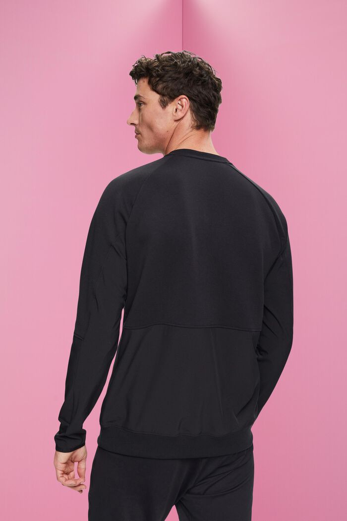 Sweatshirt met ritszakken, BLACK, detail image number 3