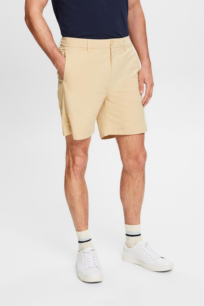 Short chino en twill stretch, SAND, detail image number 0