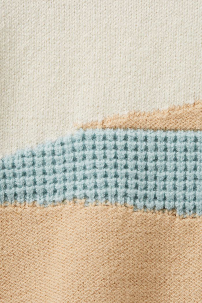 Jacquard-trui met opstaande kraag, NEW ICE, detail image number 5