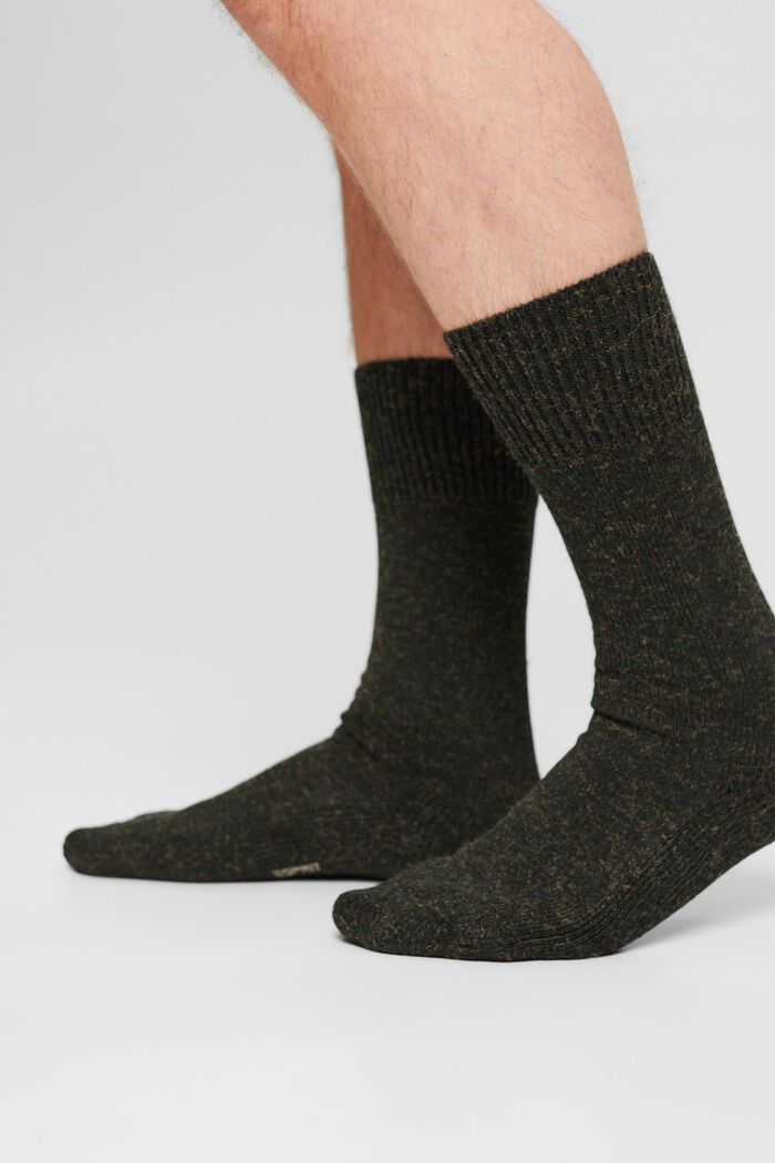Gemêleerde sokken van een katoenmix, MALACHITE, detail image number 2