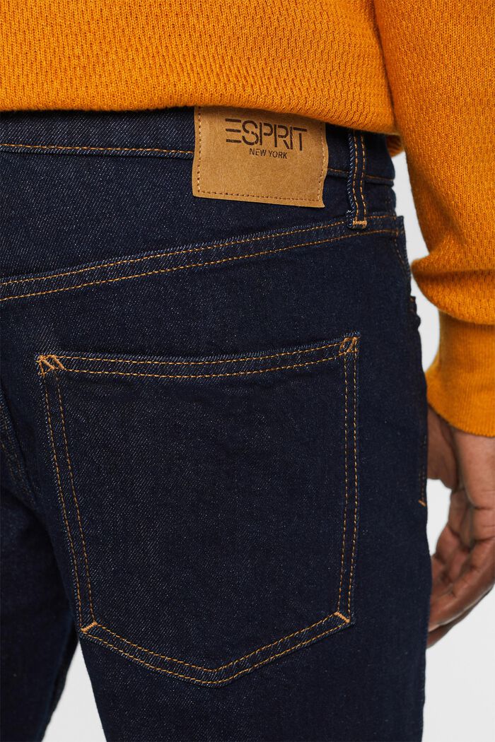 Gerecycled: straight fit jeans, BLUE RINSE, detail image number 4