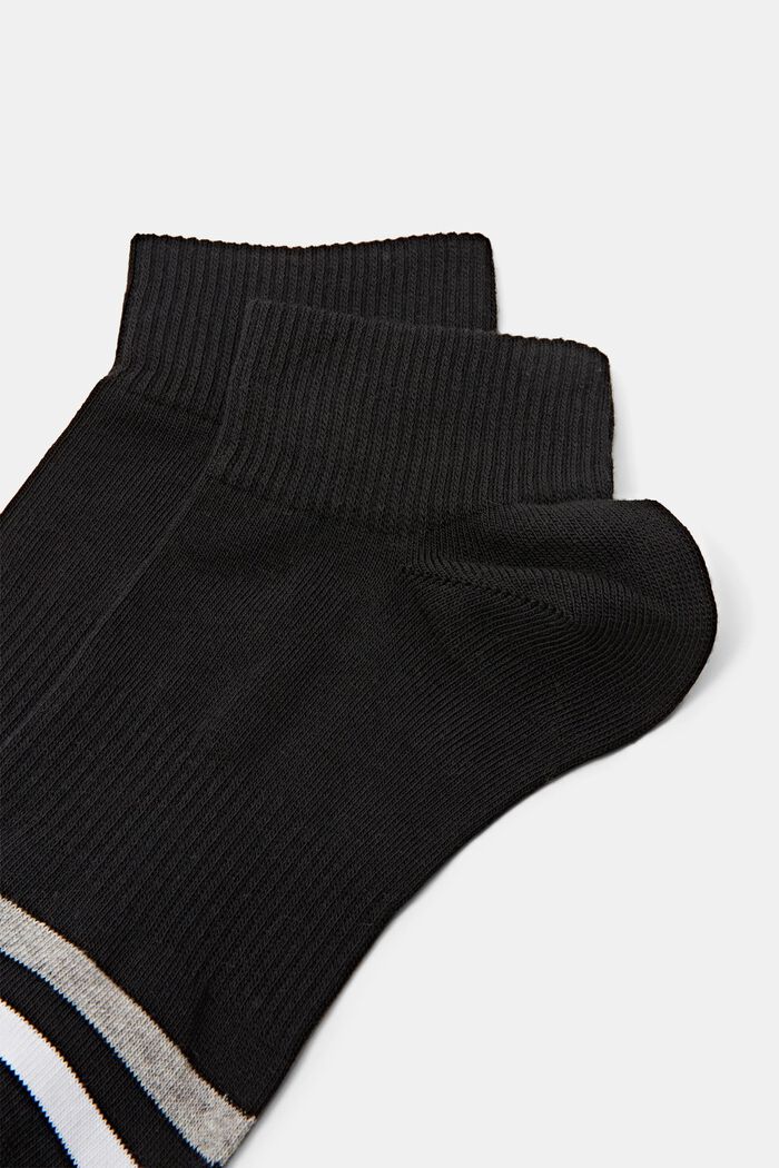 2 paar gestreepte sokken, BLACK, detail image number 2