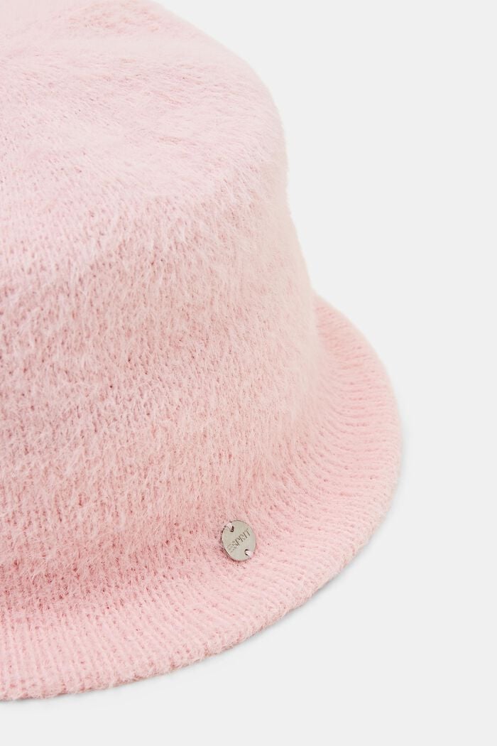 Gebreide bucket hat, PASTEL PINK, detail image number 1
