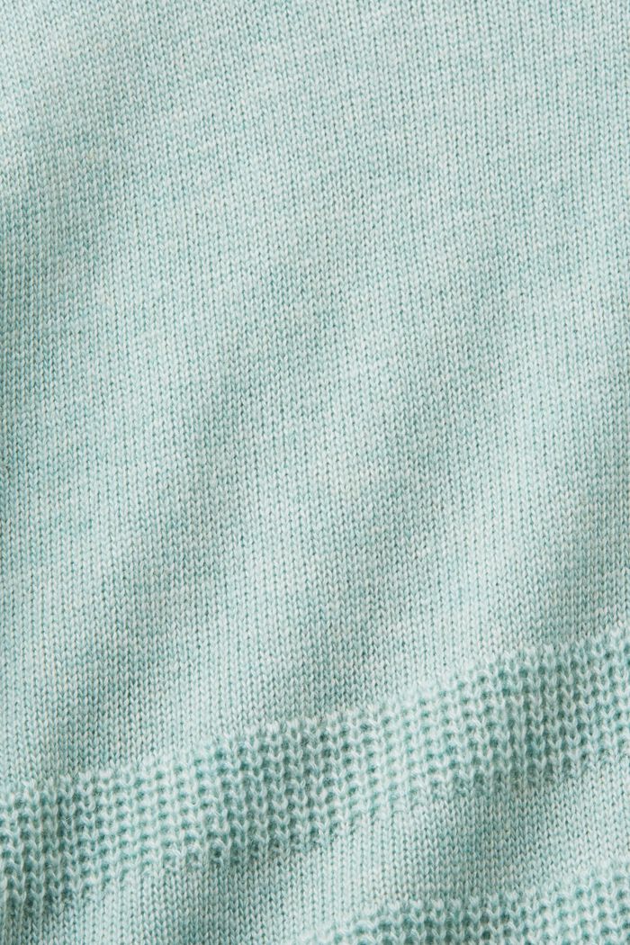 Boxy sweater met ronde hals, LIGHT AQUA GREEN, detail image number 5