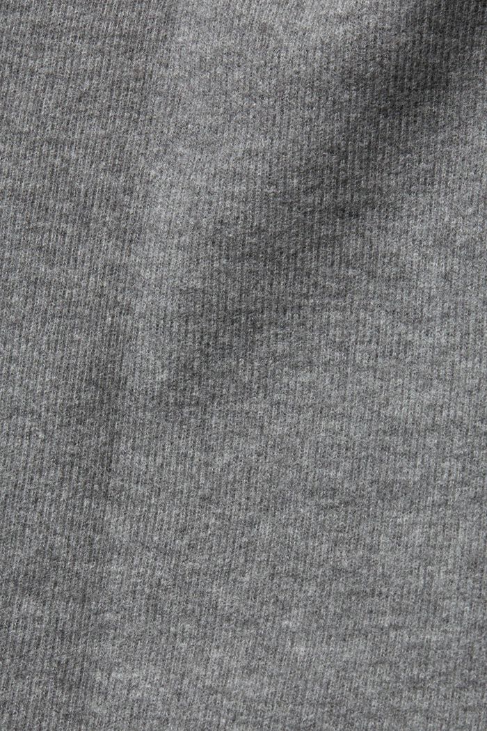 Sweatshirt met col, GUN METAL, detail image number 6