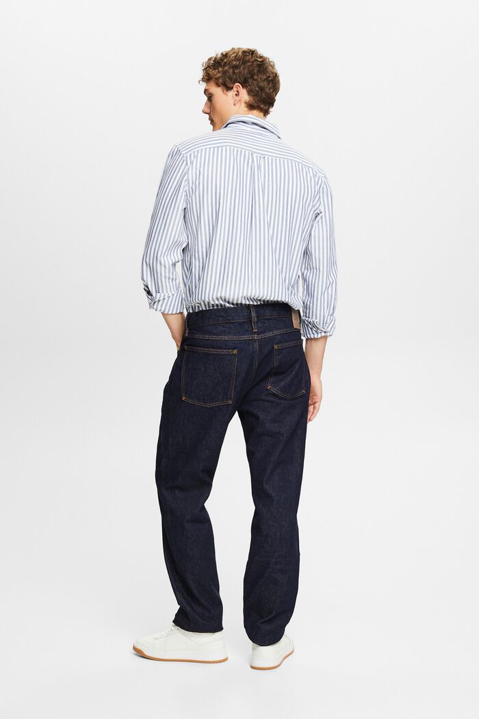 Jeans met middelhoge taille en rechte pijpen, BLUE RINSE, detail image number 2