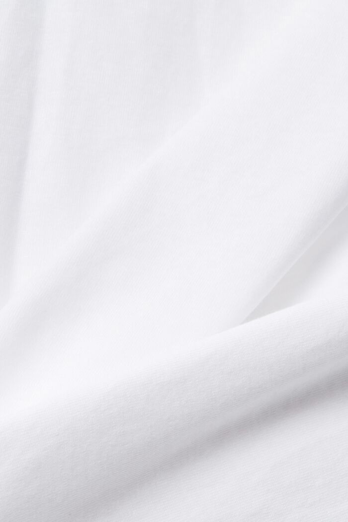 Katoenen T-shirt met bloemetjesprint, WHITE, detail image number 4