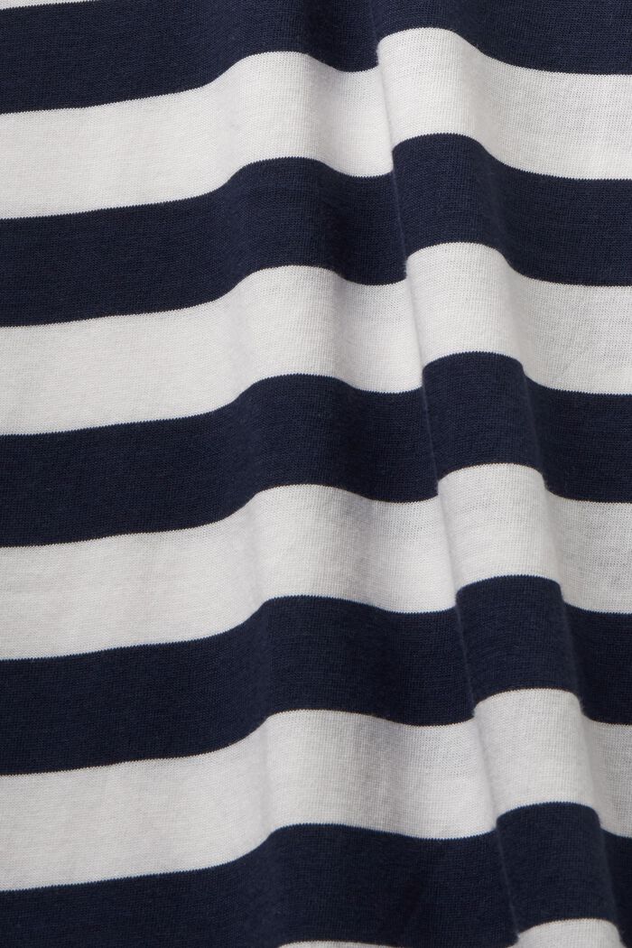 Gestreept jersey nachthemd, NAVY, detail image number 4